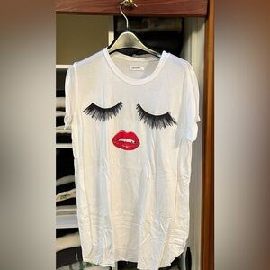 Lauren Moshe White T Shirt size Medium